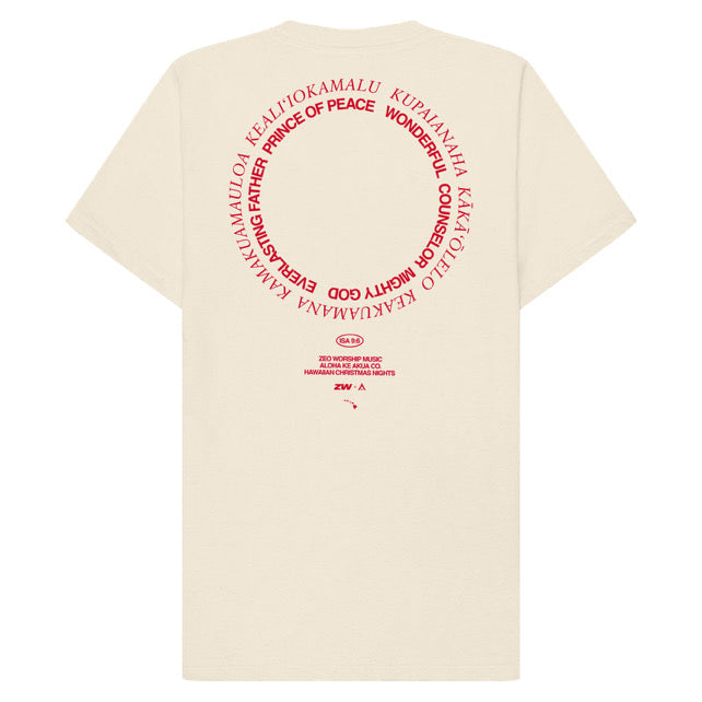 He Inoa (Isaiah 9:6) Tee in Beige