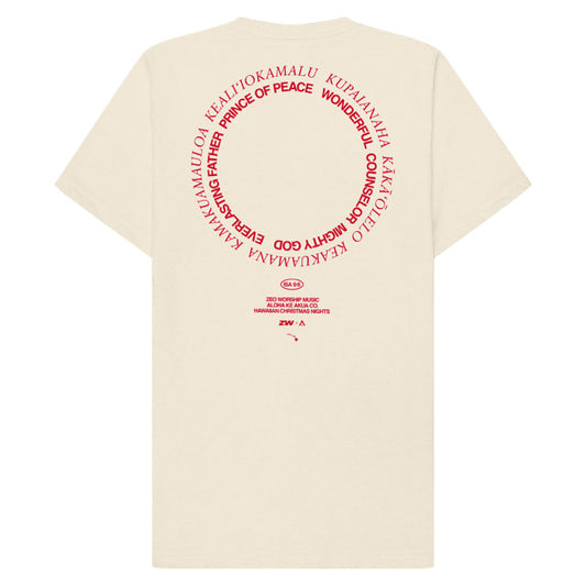 He Inoa (Isaiah 9:6) Tee in Beige